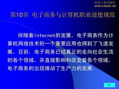 第10章 電子商務(wù)與計算機(jī)職業(yè)道德 計算機(jī)網(wǎng)絡(luò)技術(shù)